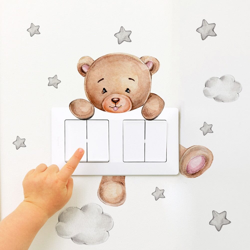 Stickybear™ - Sticker ourson décoratif | Chambre d'enfants - Premiers Pas Sereins