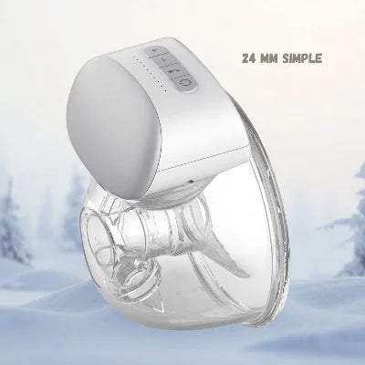 Tire lait électrique simple téterelle de 24mm, parfait pour les mamans recherchant discrétion et efficacité, même en déplacement pendant l’hiver.