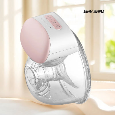 Tire lait main libre simple avec téterelle de 28mm, conçu pour une extraction naturelle et sans douleur, garantissant un confort optimal pour chaque session.