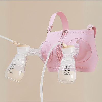 Tire lait Nuit Sereine avec brassière intégrée pour un tirage de lait mains libres, idéal pour plus de confort.