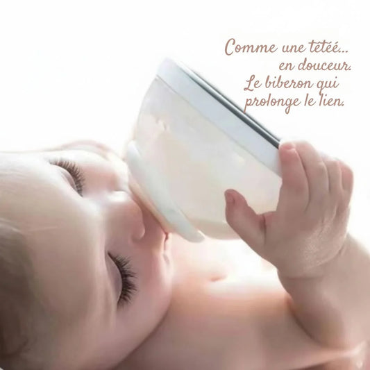 Biberon en forme de sein - vue principale — allaitement et repas bébé serein