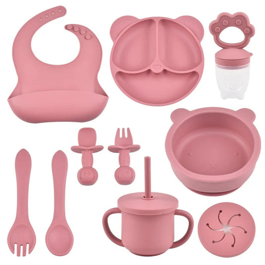 BabyMealKit™ – Coffret repas bébé silicone complet et évolutif