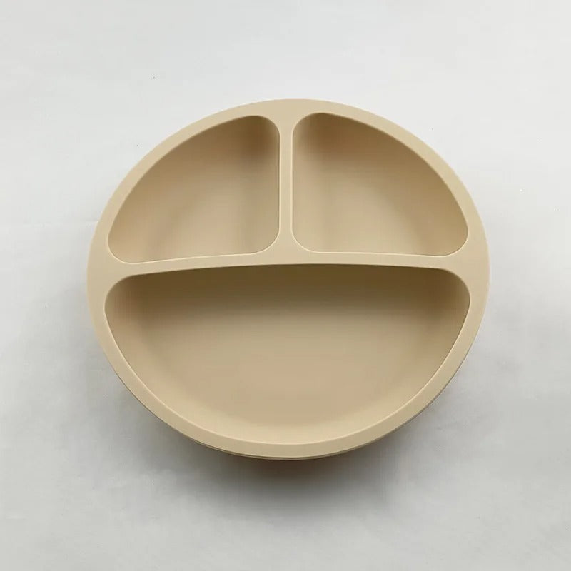 TriBambou TrioGrip™ – Assiette bébé compartimentée antidérapante